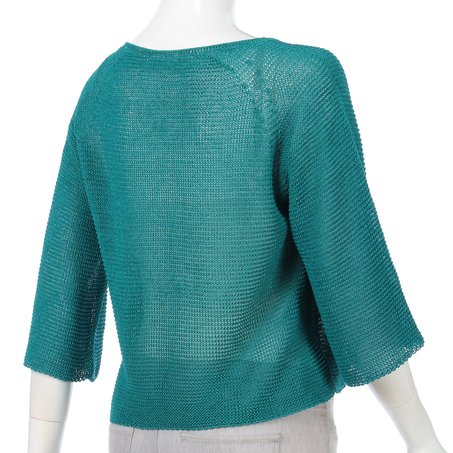 1つ釦ホールカーディガン - 画像5