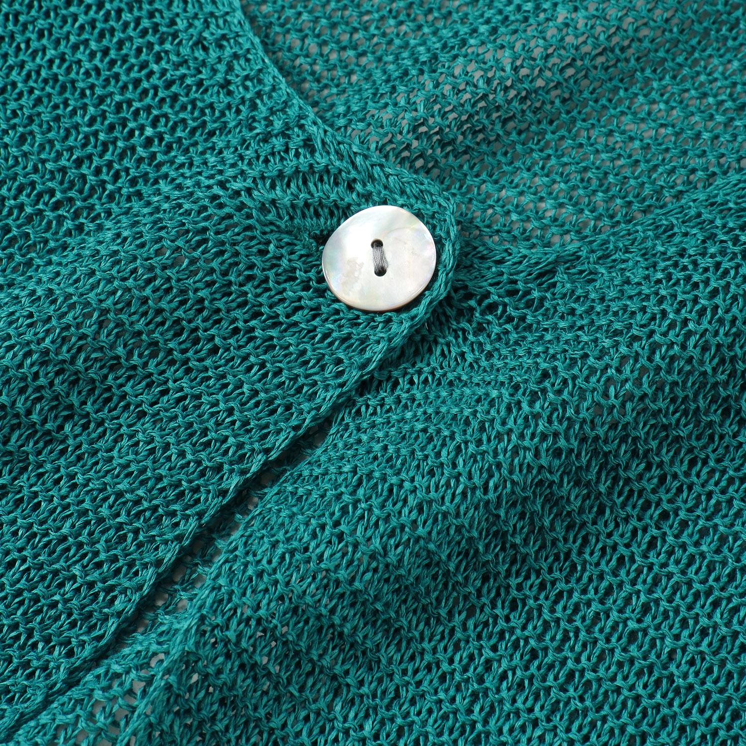 1つ釦ホールカーディガン - 画像6