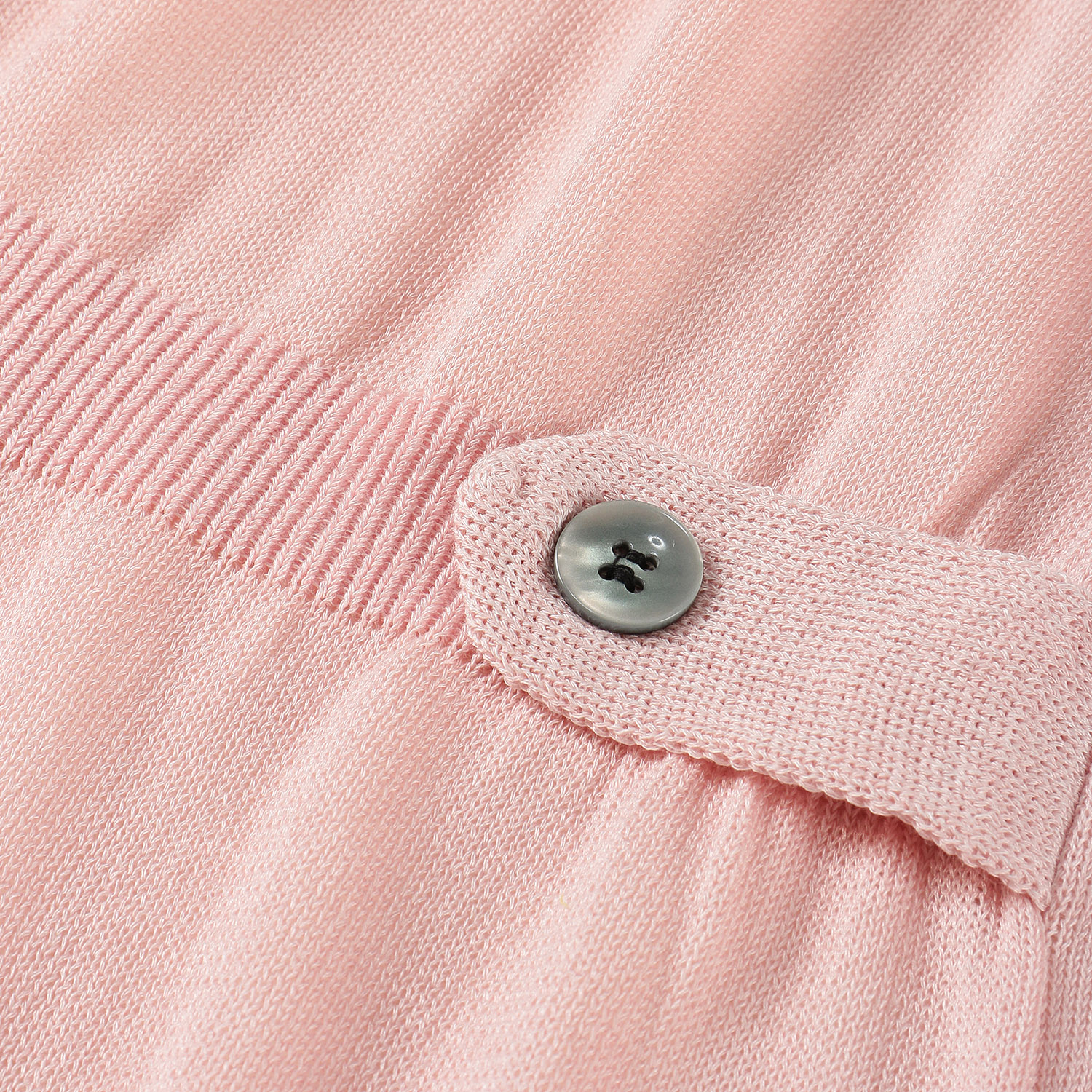 脇テープ付綿ポリロングカーディガン - 画像5