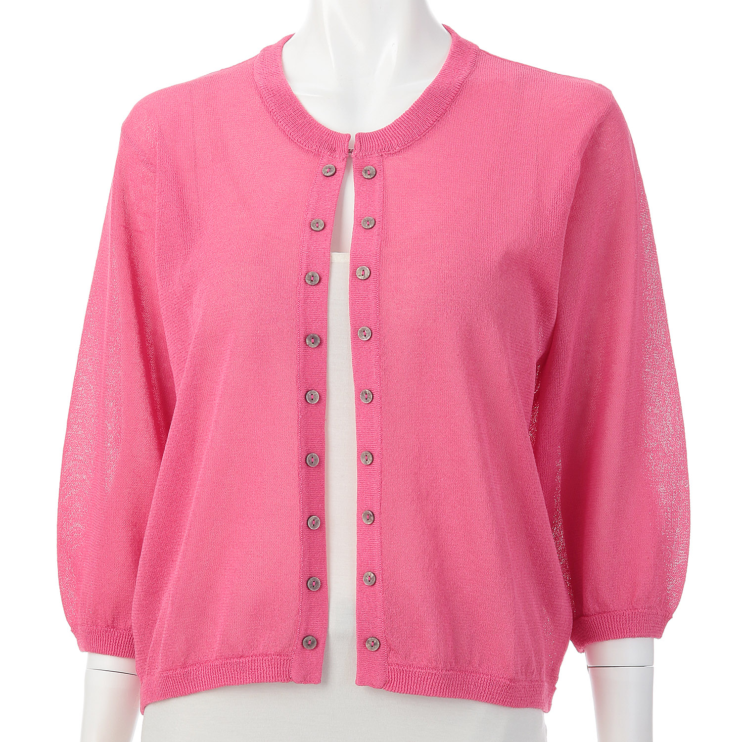 麻混カーディガン - 画像5