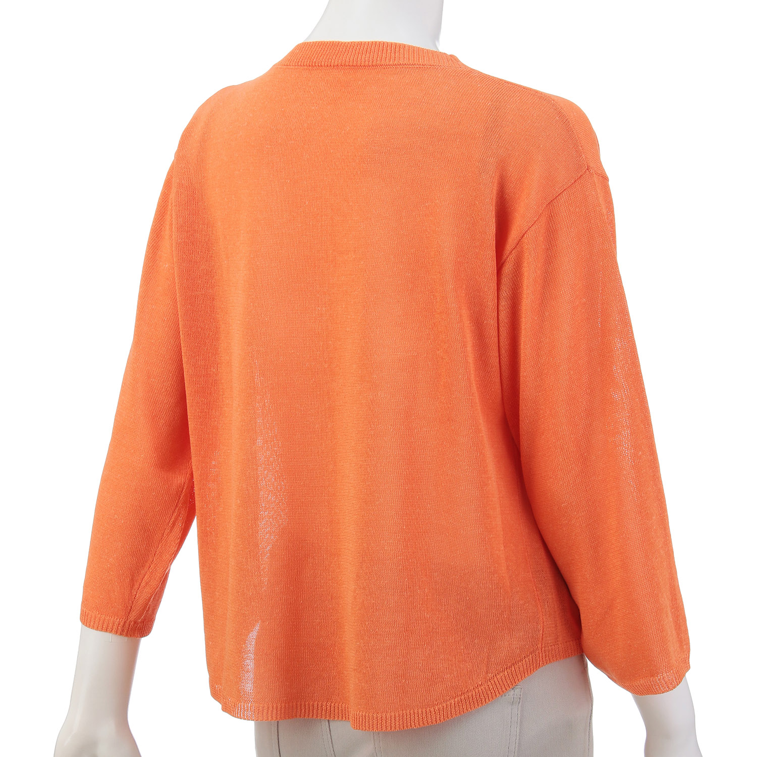 麻混天竺ショートカーディガン - 画像7