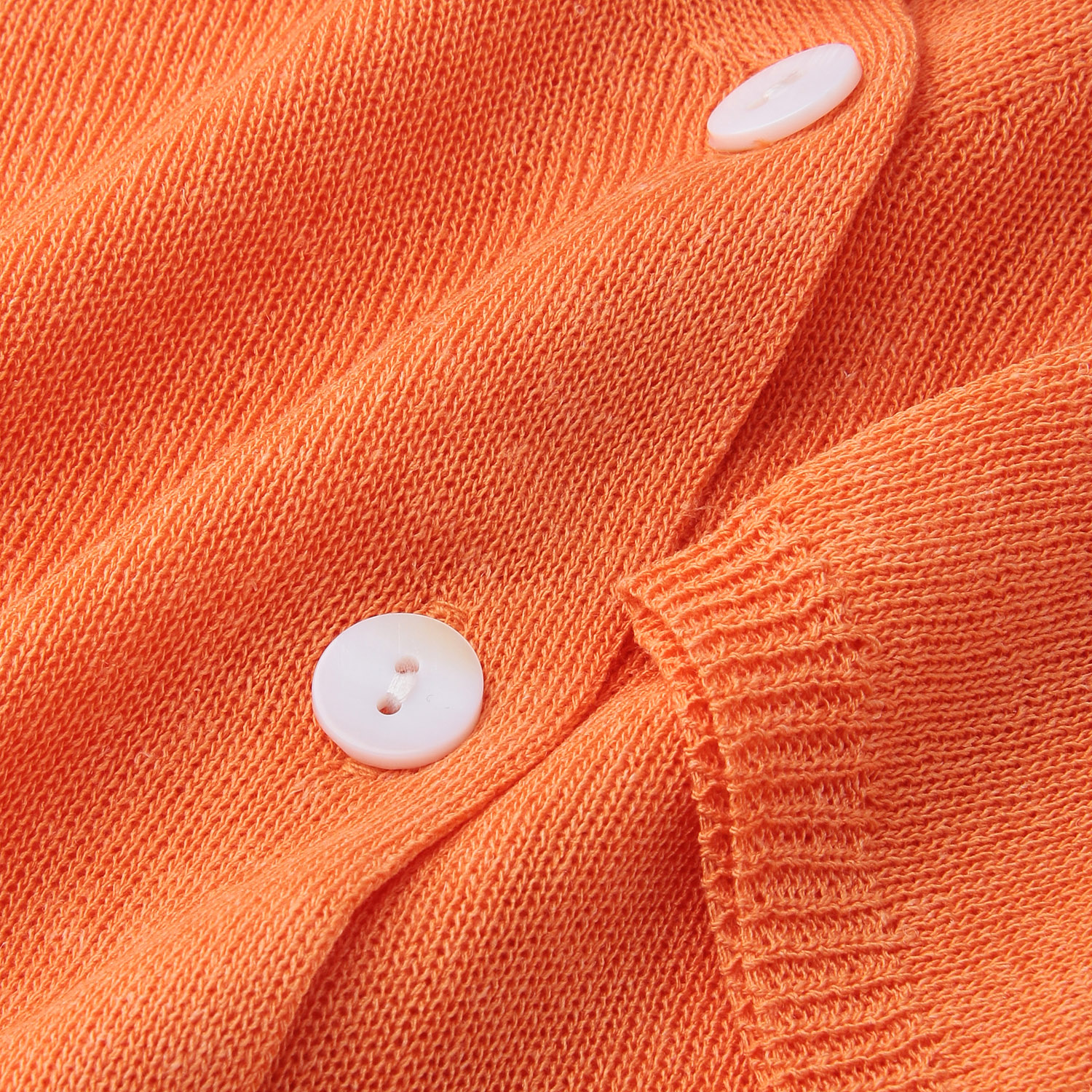 麻混天竺ショートカーディガン - 画像8