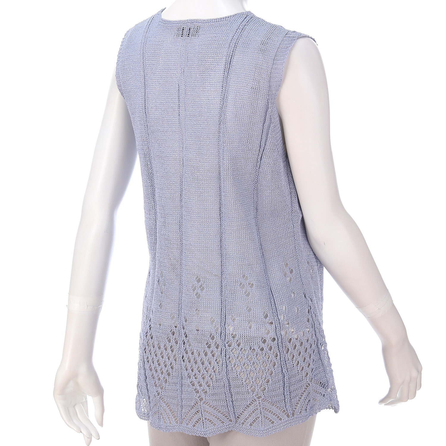 抄繊糸透かし編みベスト - 画像14