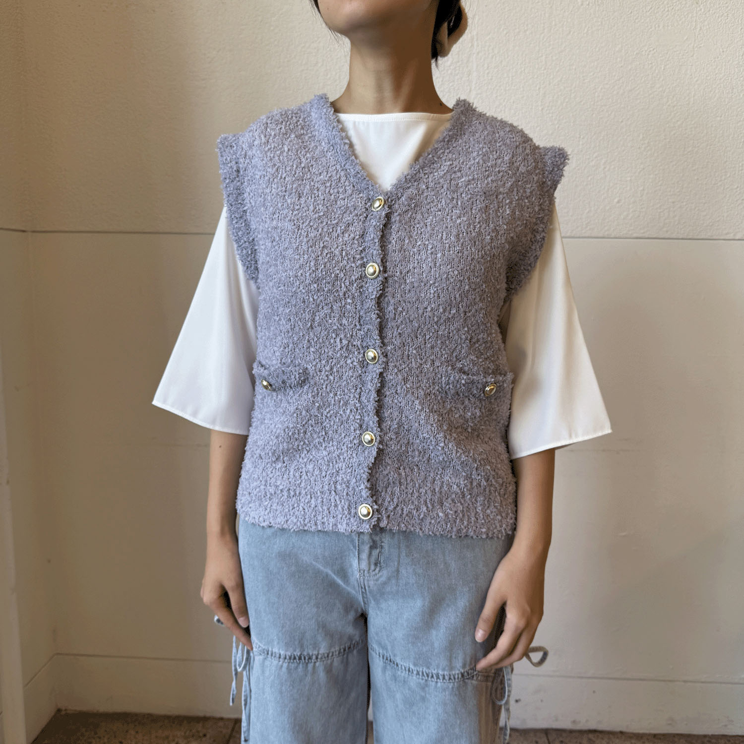 リボンヤーンベスト - 画像7