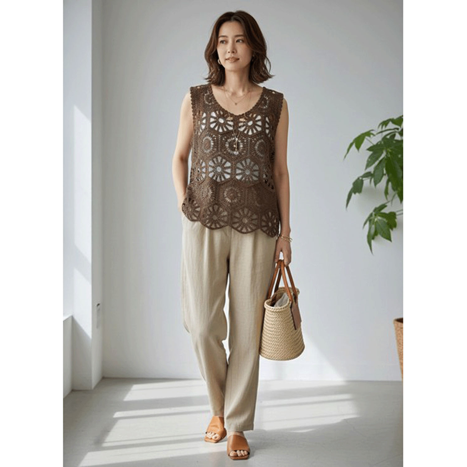 かぎ針風ビスチェ - 画像1