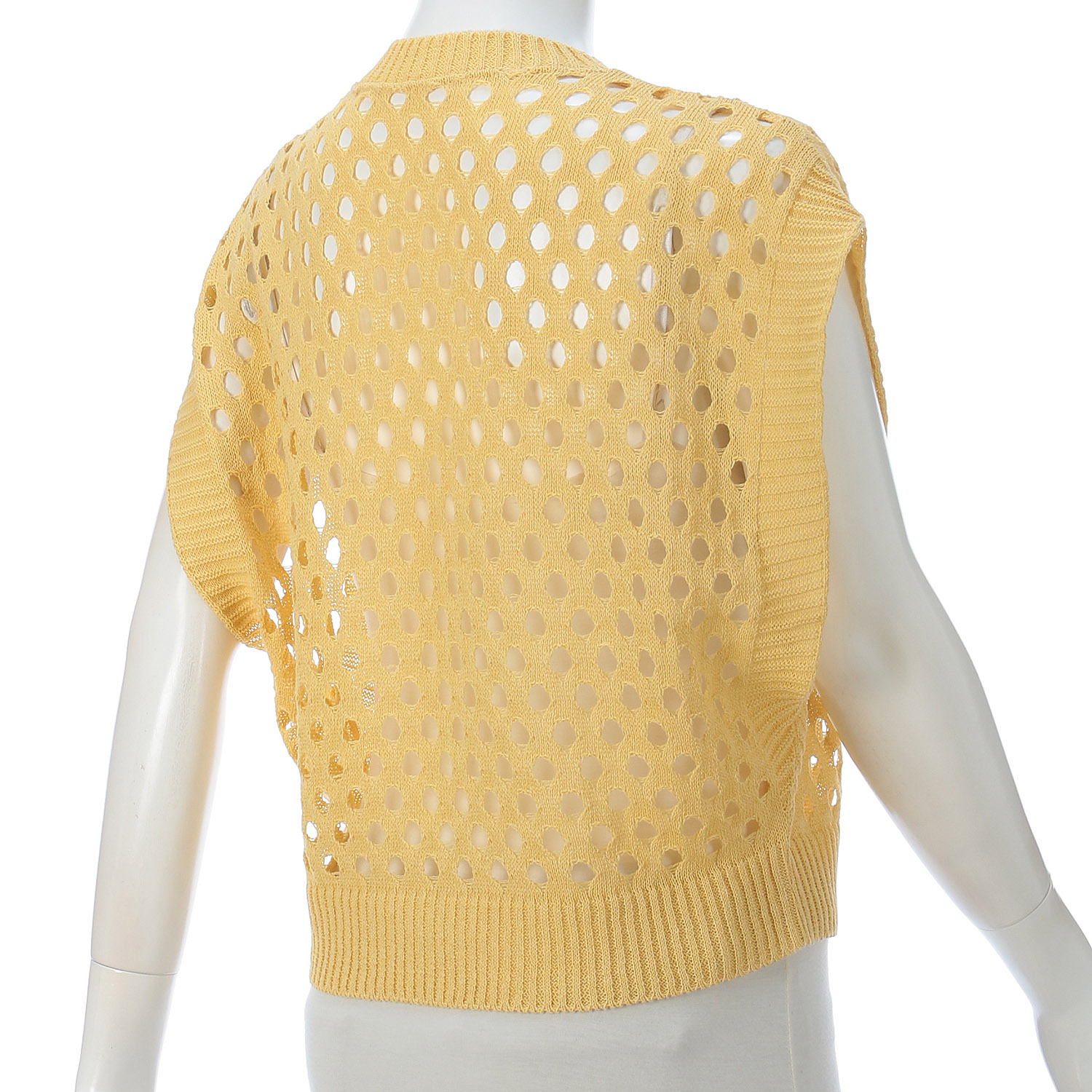 麻混穴あきベスト - 画像7