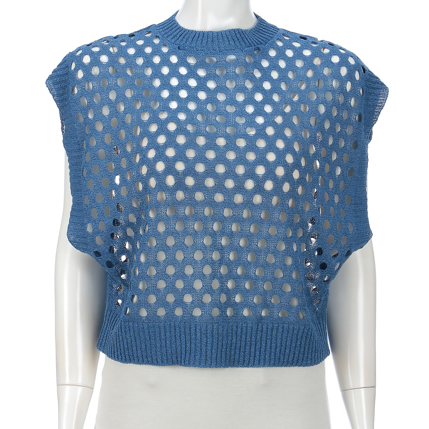 麻混穴あきベスト - 画像10