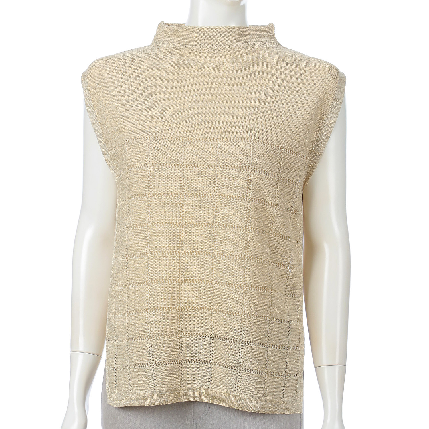 ラメ入りプルオーバーベスト - 画像1