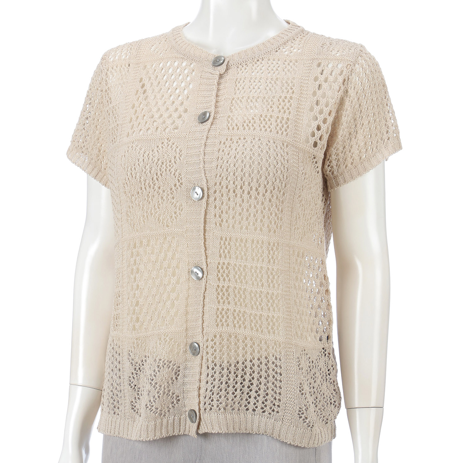 透かし前開きベスト - 画像3