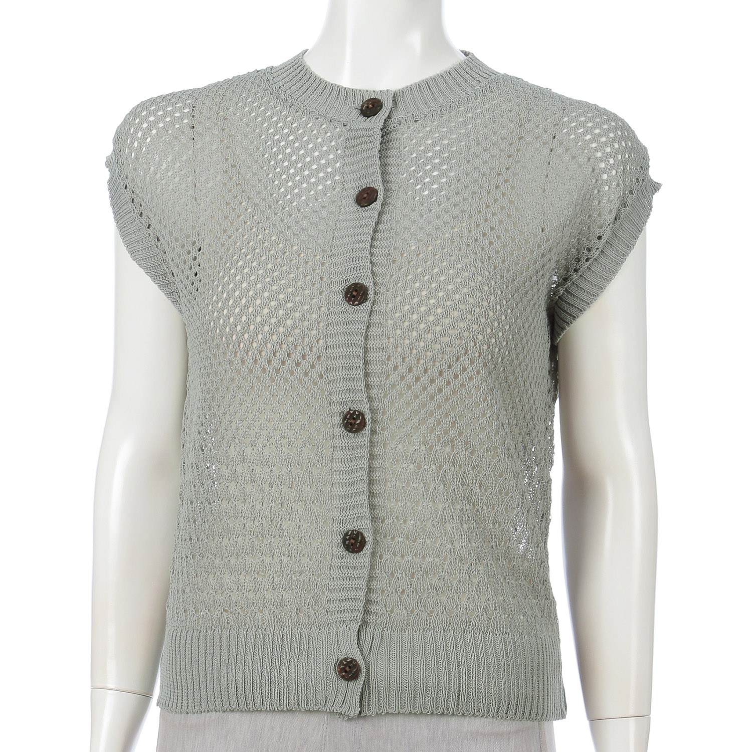 メッシュ前開きベスト - 画像1