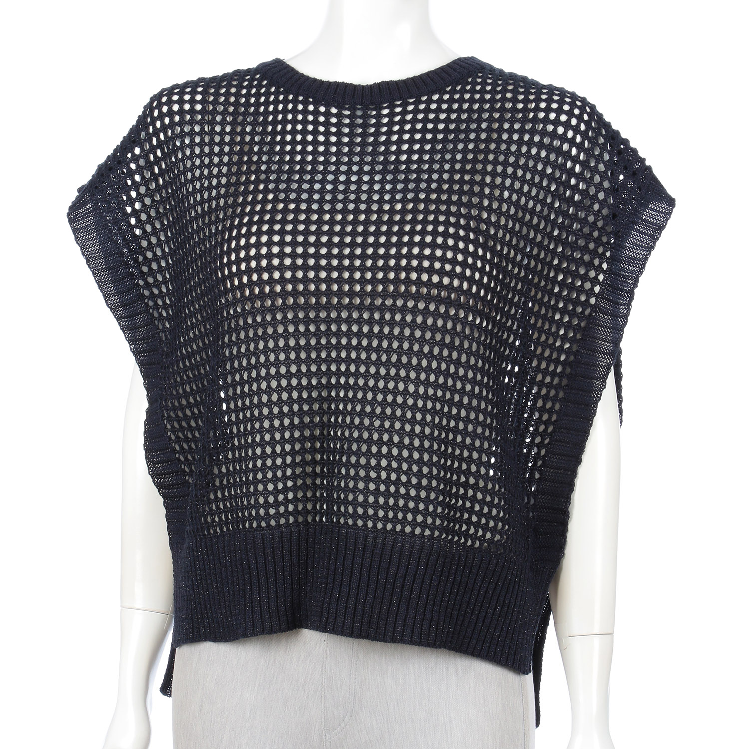 ラメ和紙混メッシュベスト - 画像7