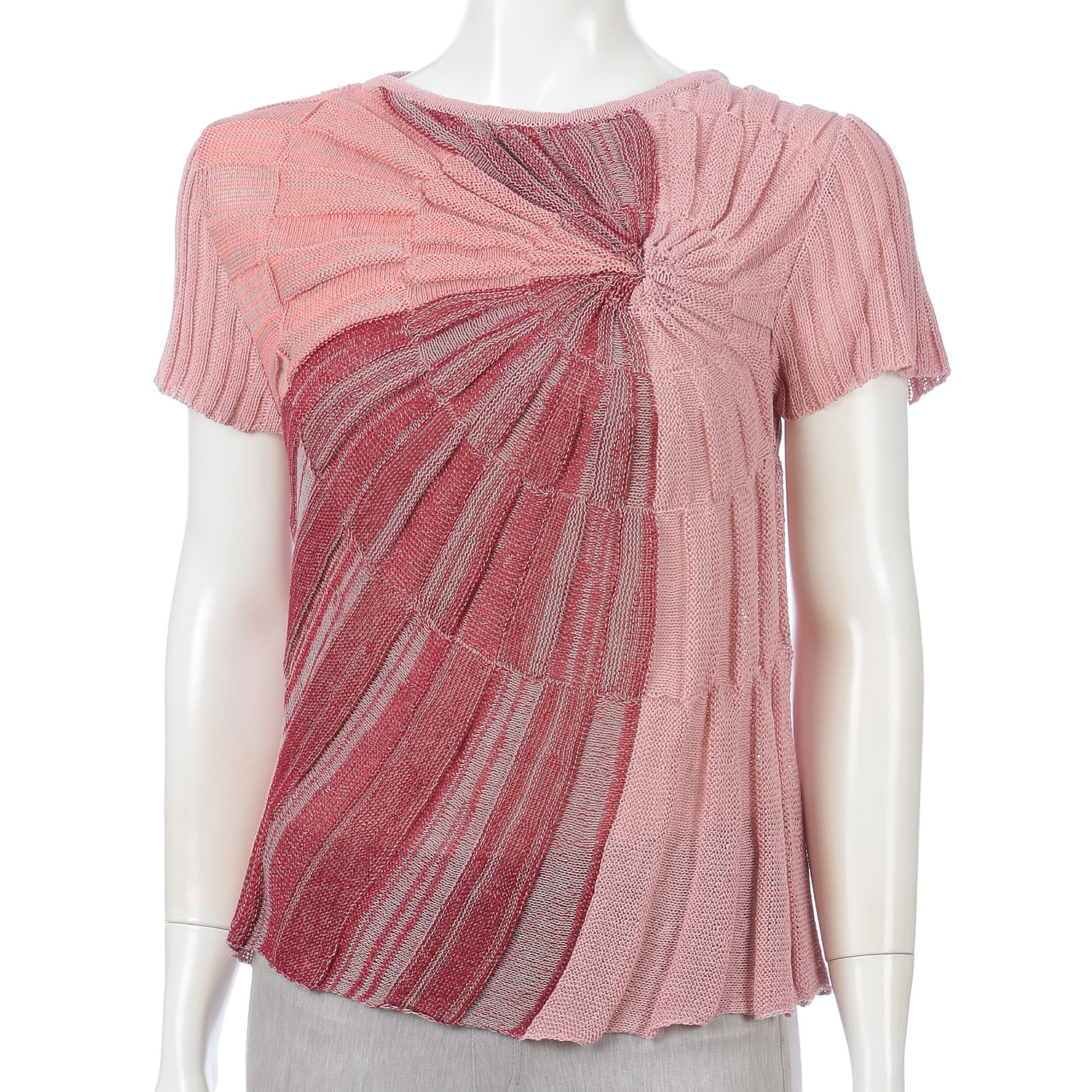 渦巻き丸首ベスト - 画像1