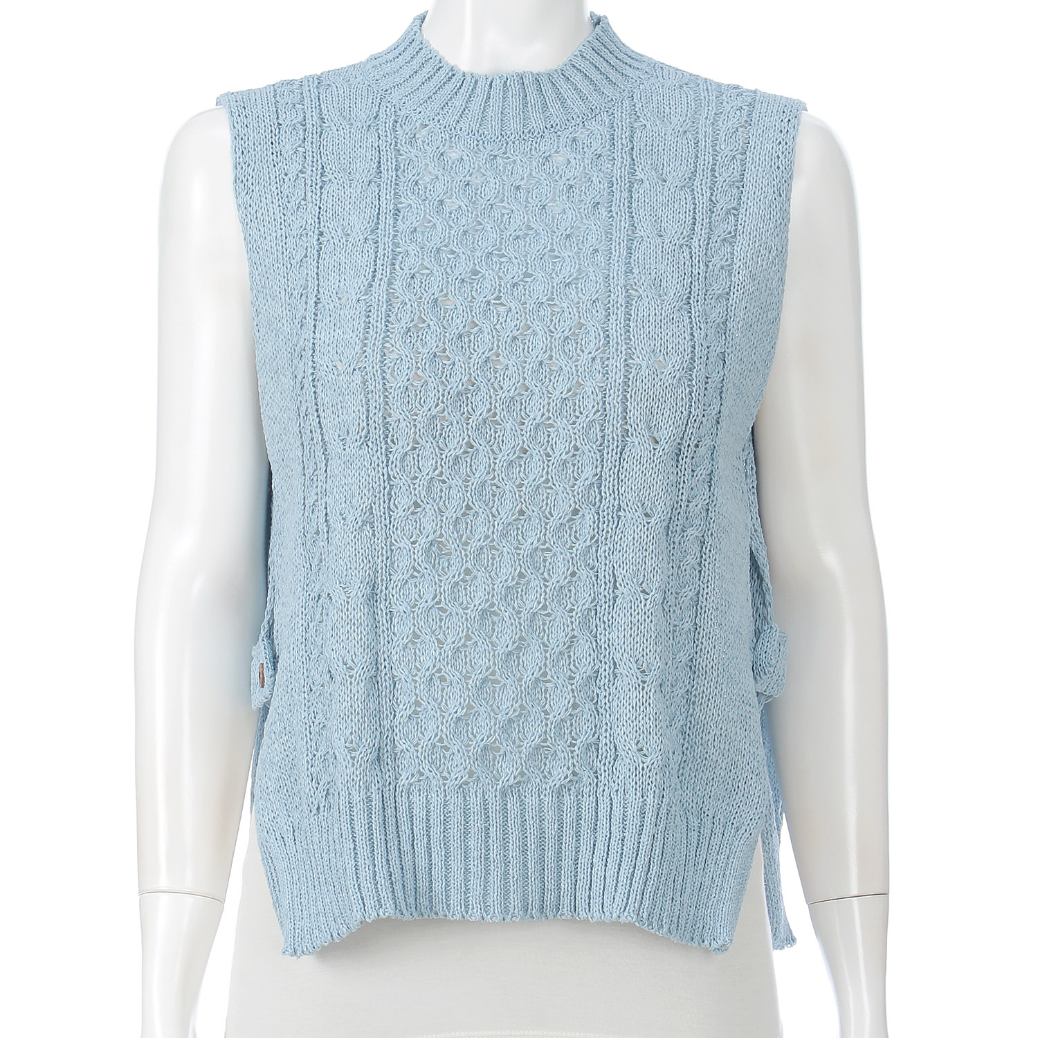 和紙脇ボタンベスト - 画像9