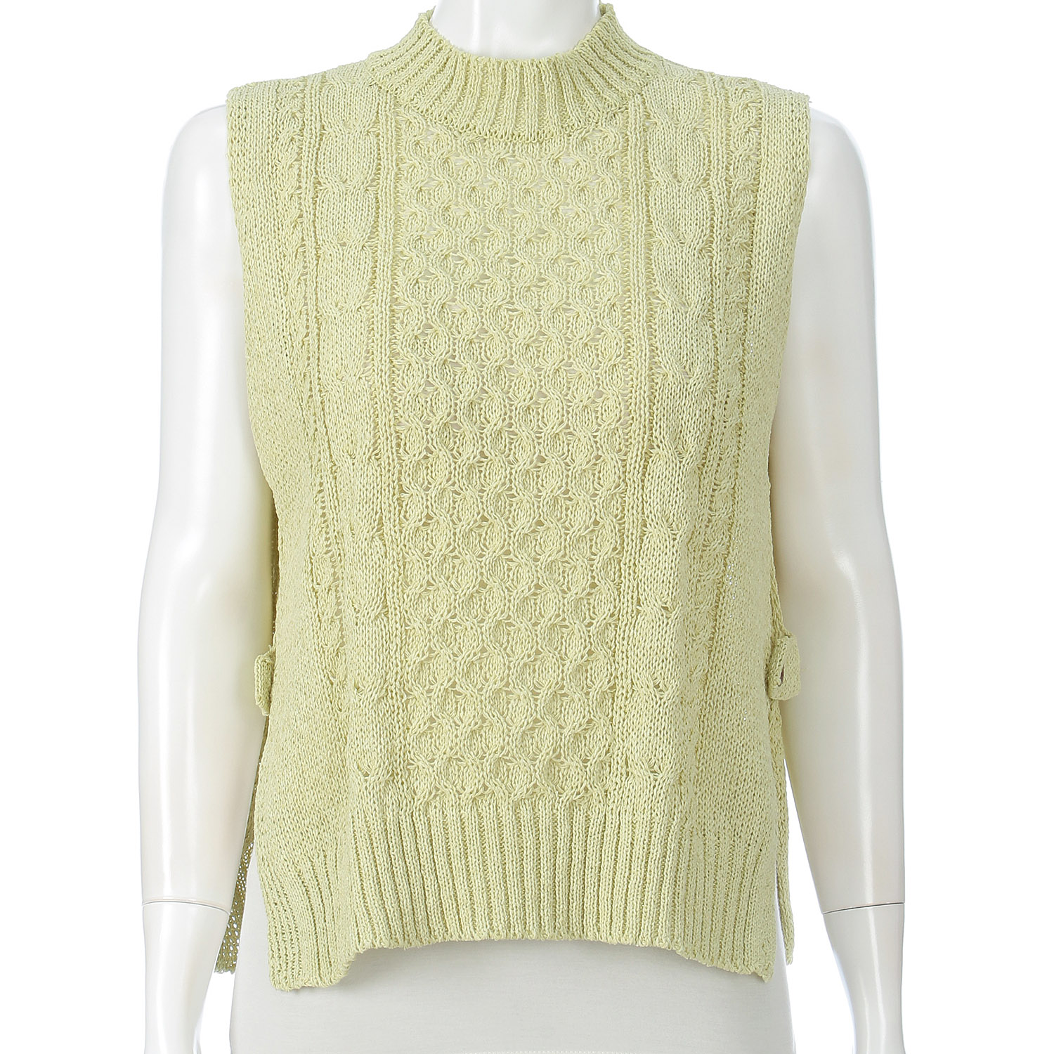 和紙脇ボタンベスト - 画像1