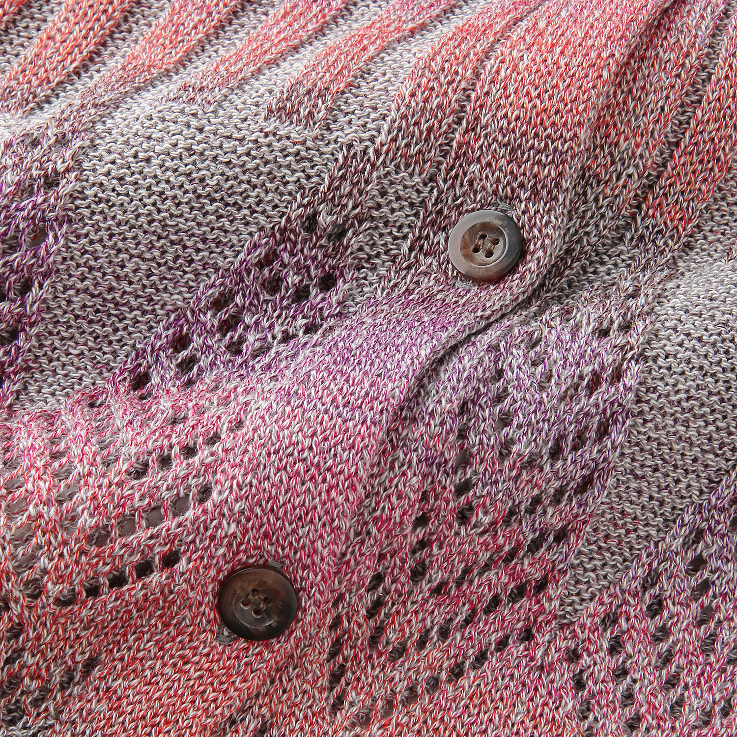 絣ダイヤ柄前開きベスト - 画像6