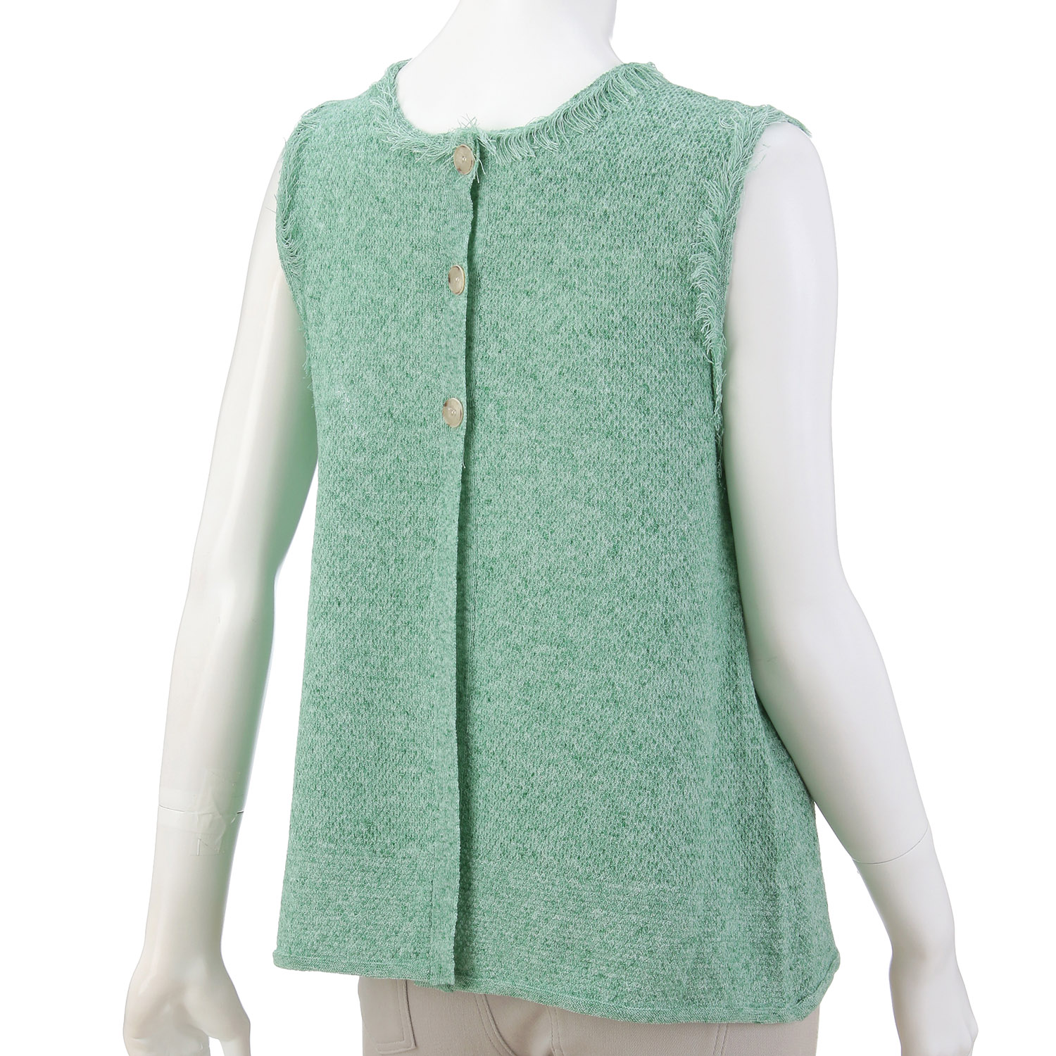 ツイード調フリンジベスト - 画像6