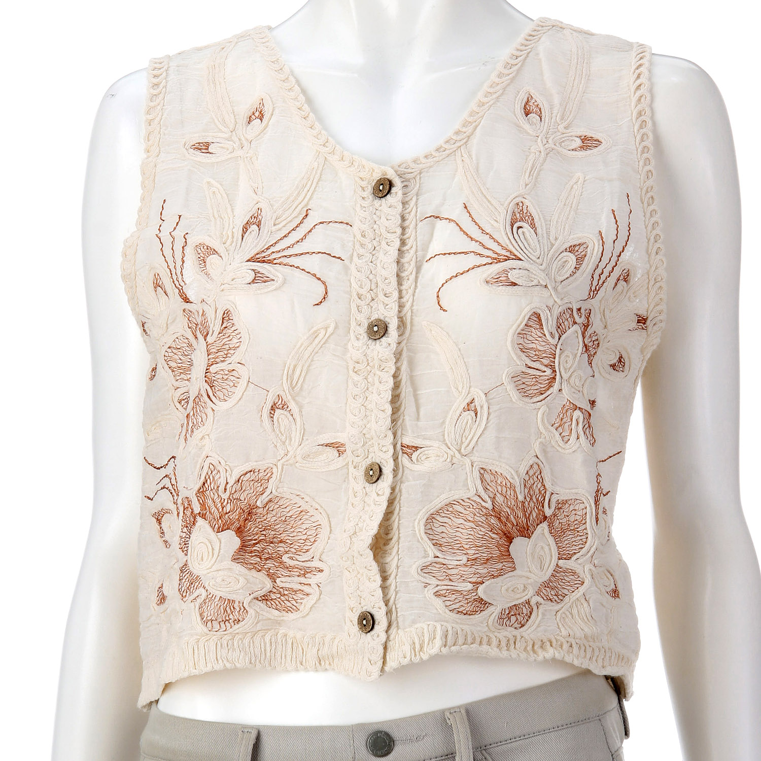 刺繍ベスト - 画像1