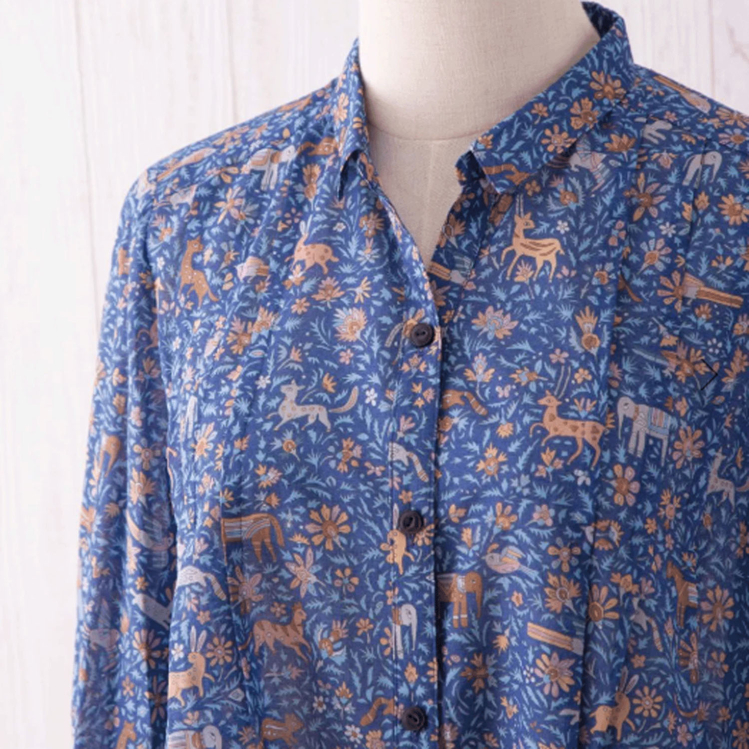 【ETONET限定】シルクロード シャツ襟タックブラウス - 画像12