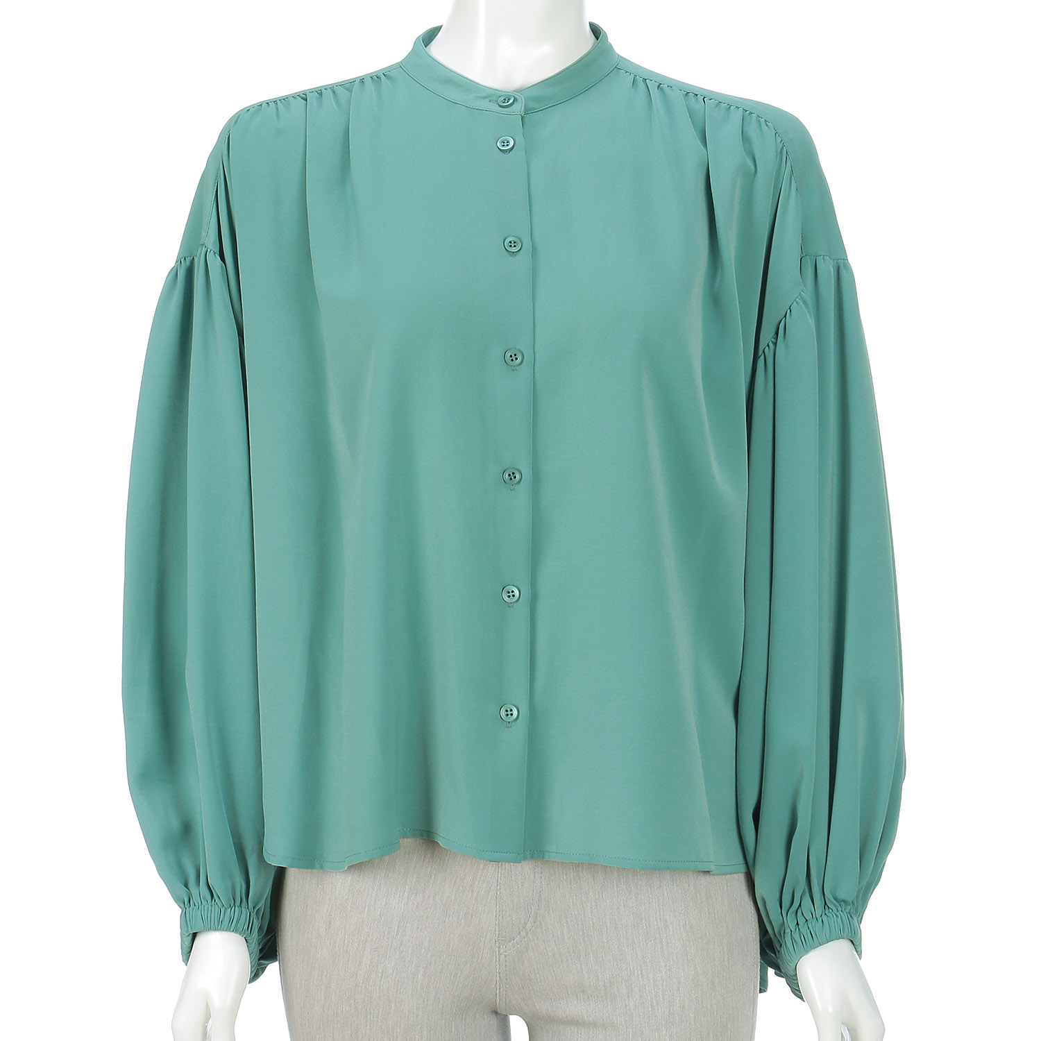 【＋me】ボリューム袖ギャザーブラウス - 画像5