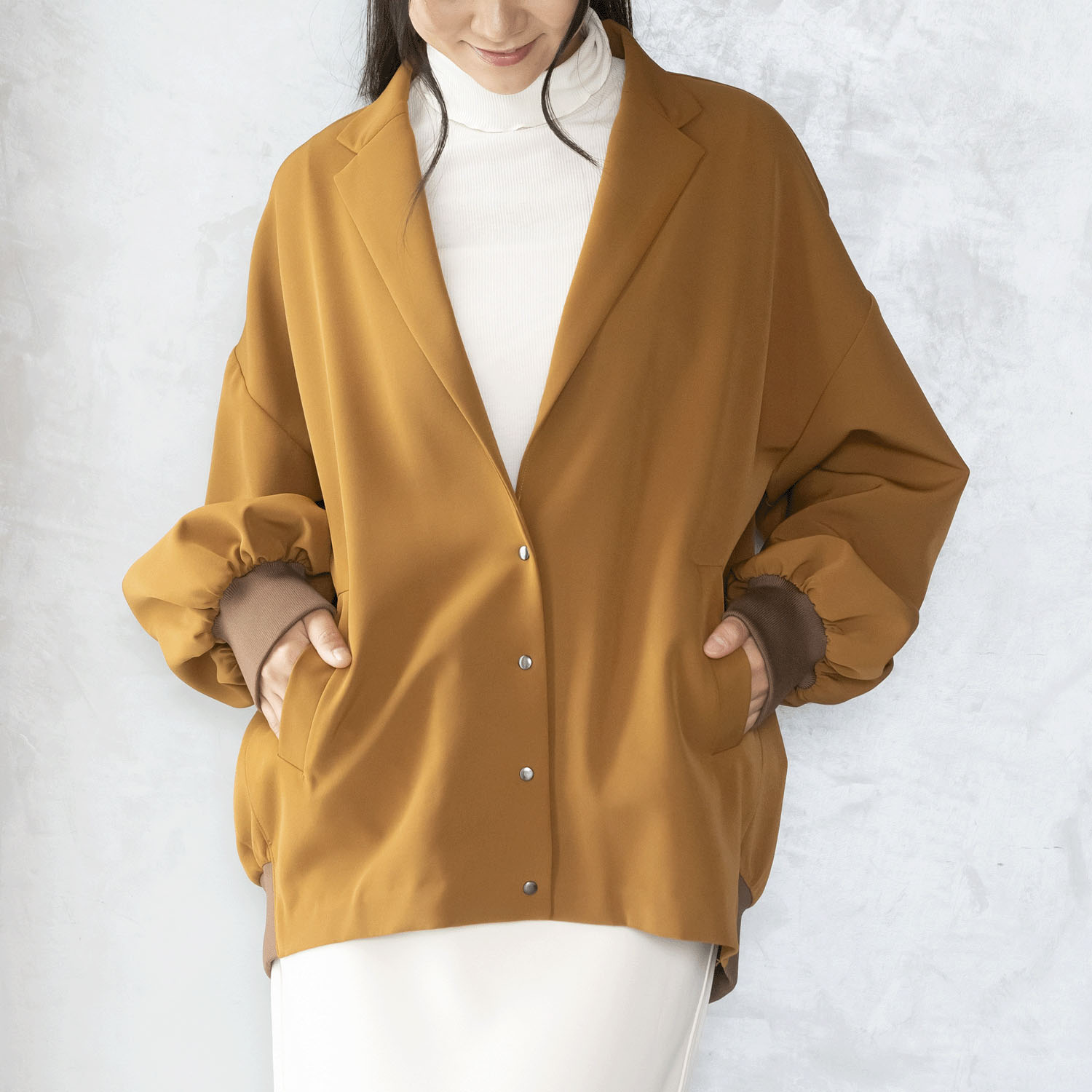 【＋me】リブ使いジャケット - 画像1