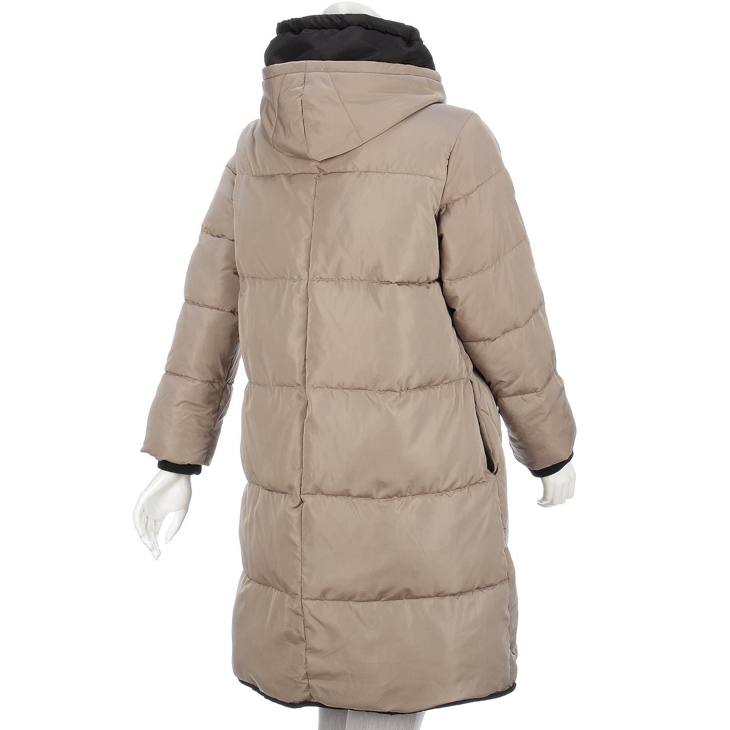 配色使いファイバーダウンコート - 画像4