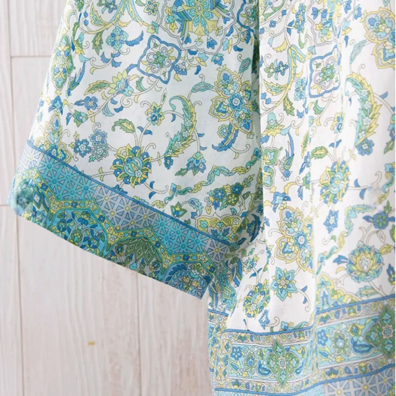 【ETONET限定】シルクロード 袖山タックシャツブラウス コンスタンティノープル - 画像15