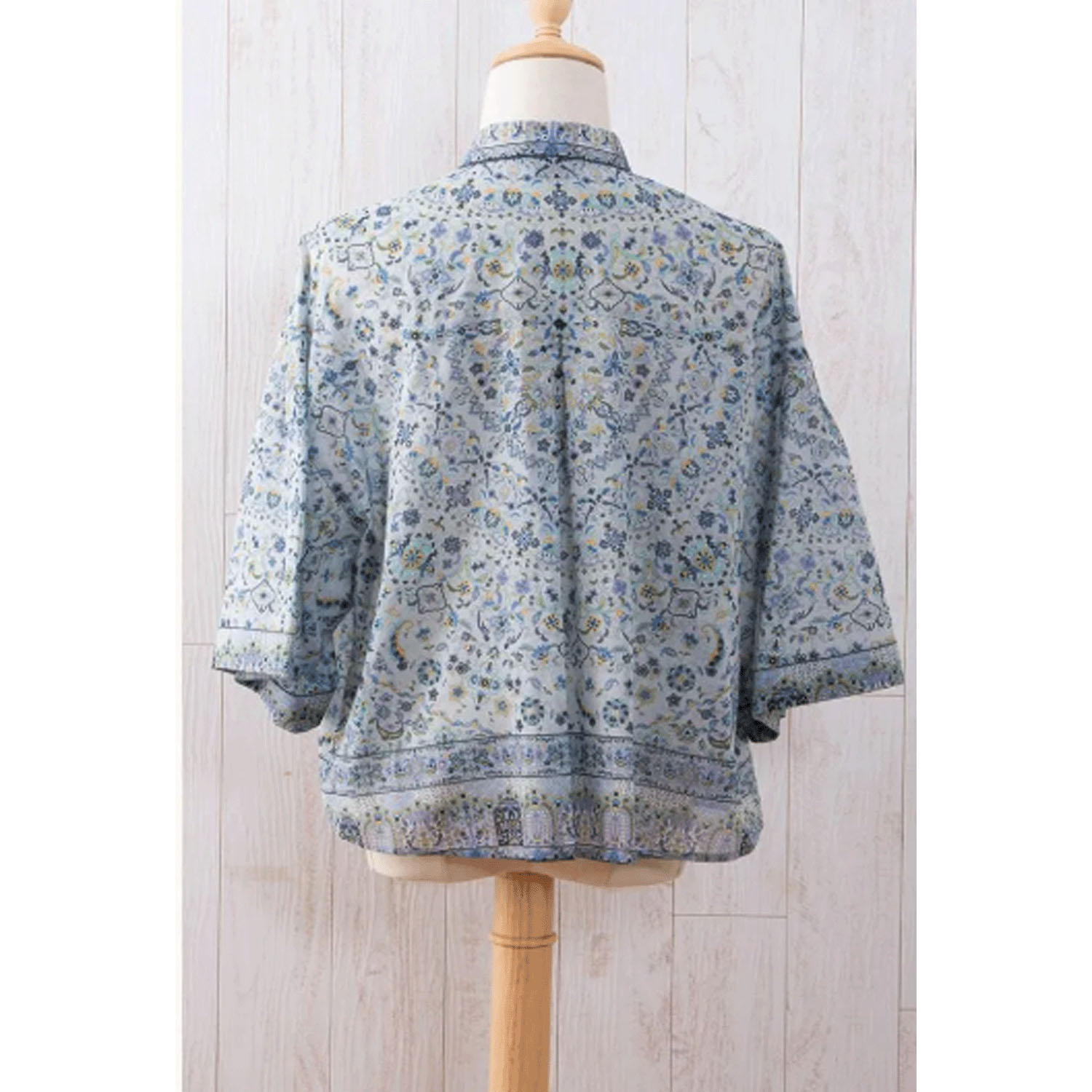 【ETONET限定】シルクロード 袖山タックシャツブラウス コンスタンティノープル - 画像20