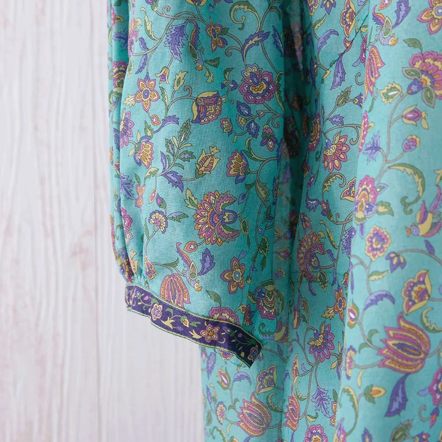 【ETONET限定】シルクロード ヨークピンタック全開チュニック ゴルゴンダ - 画像6