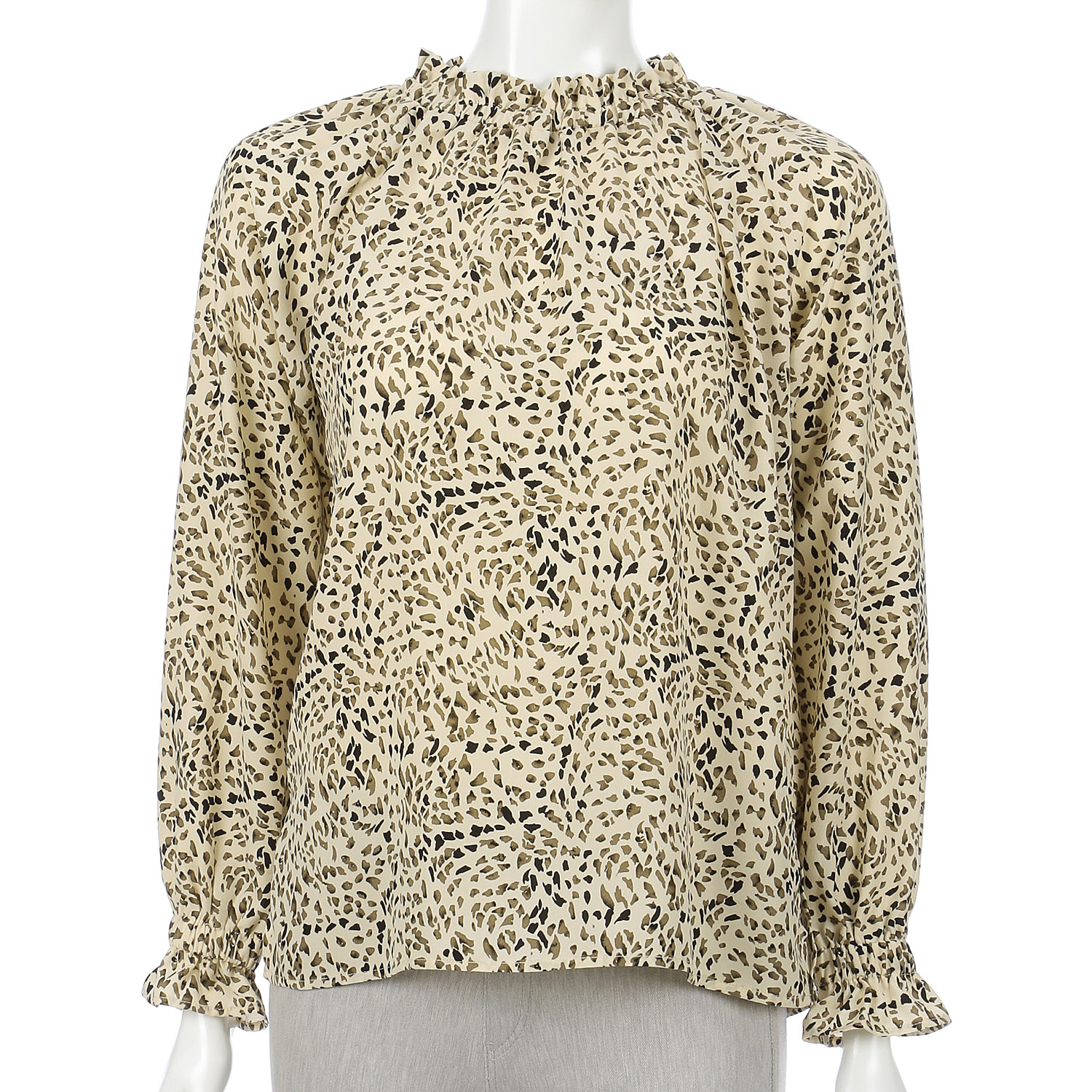 LAPIS ROUGE アニマル柄ブラウス