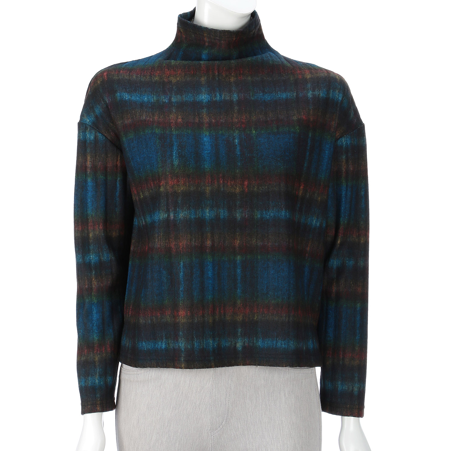 LAPIS ROUGE シャギーチェック柄プルオーバー - 画像6