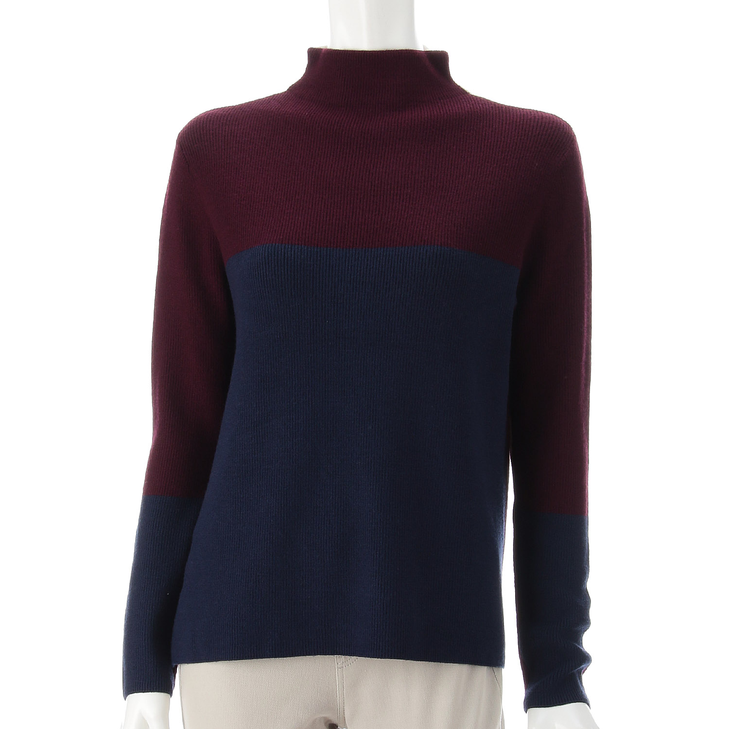 LAPIS ROUGE 三配色2WAYセーター - 画像13