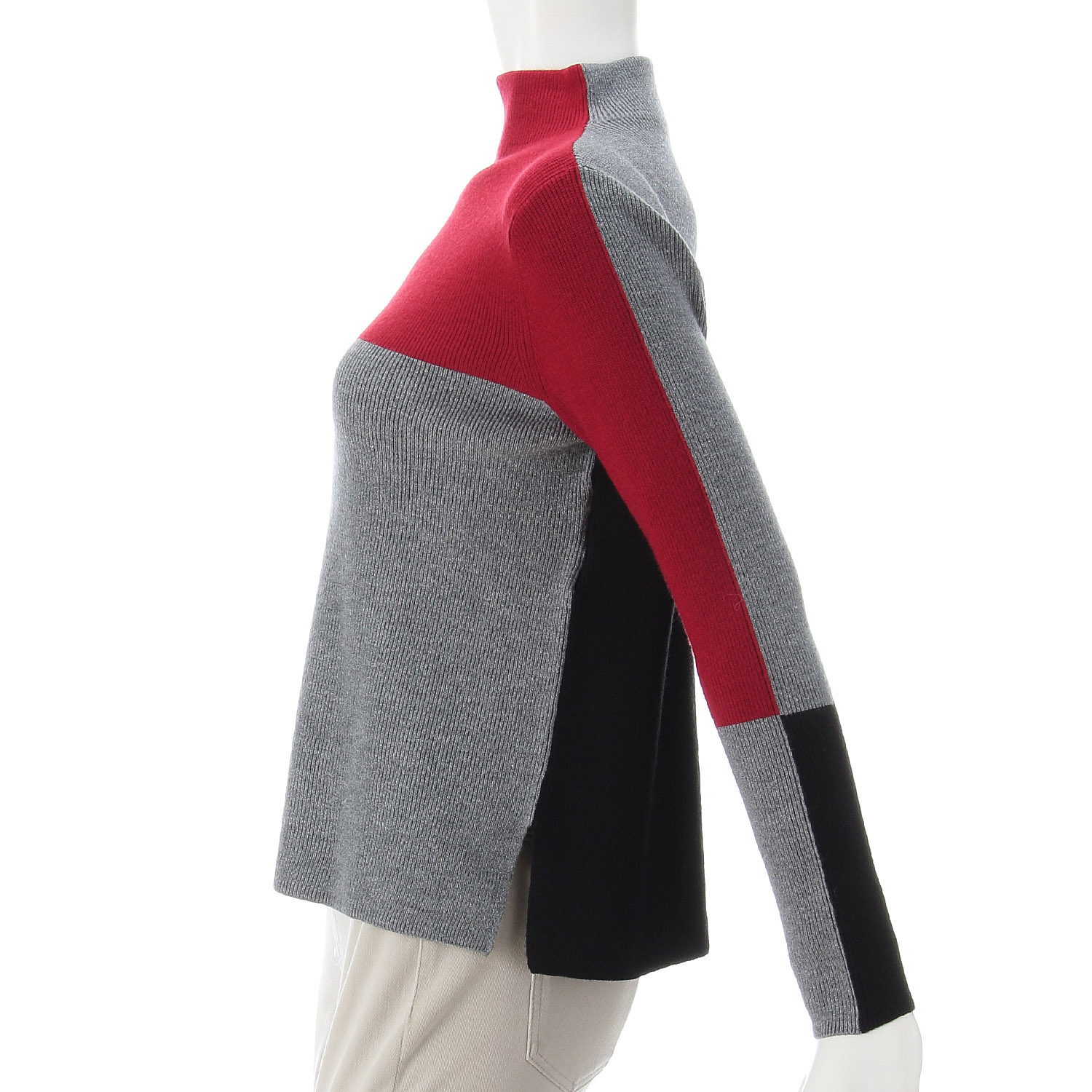 LAPIS ROUGE 三配色2WAYセーター - 画像8