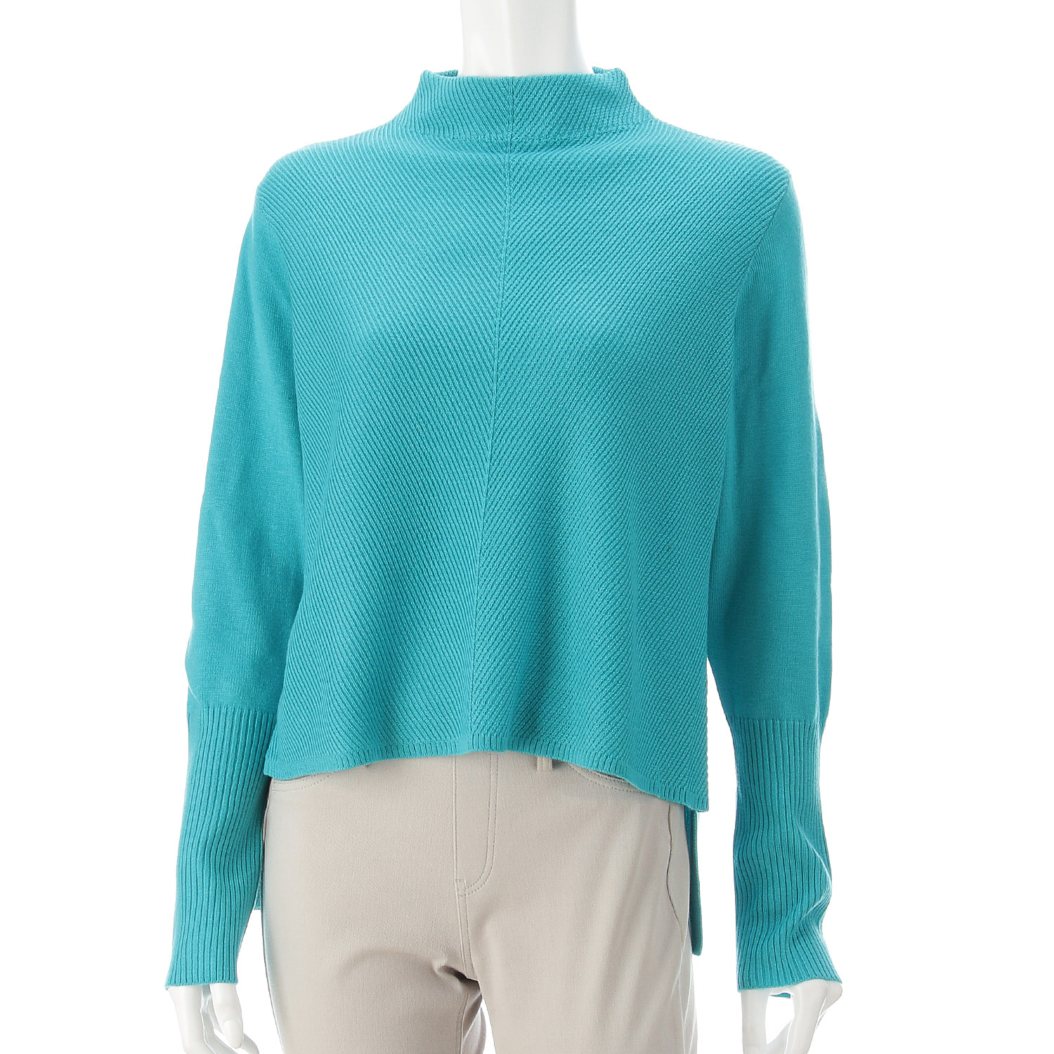 LAPIS ROUGE 編地ミックスVうねセーター - 画像8