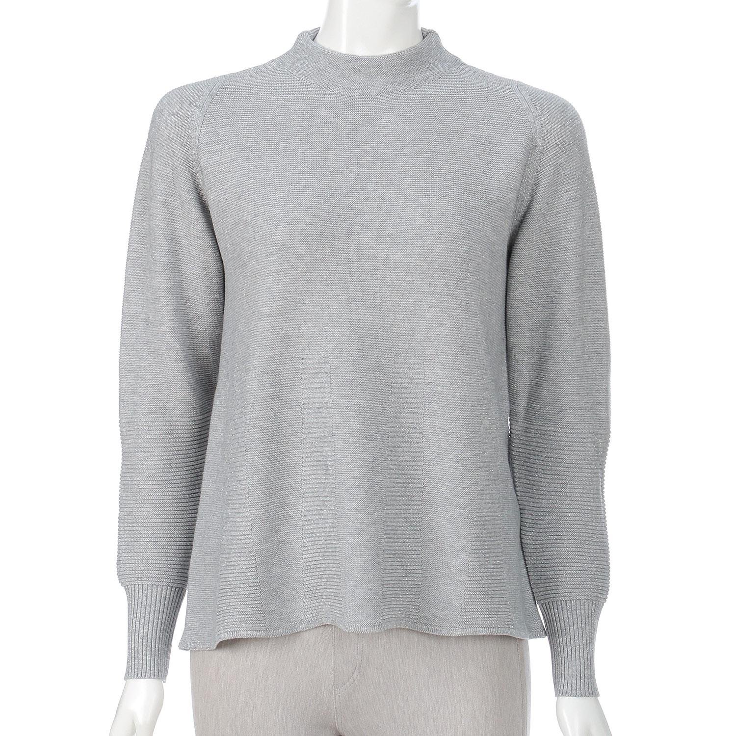 LAPIS ROUGE 編地ミックスラメ混セーター - 画像2