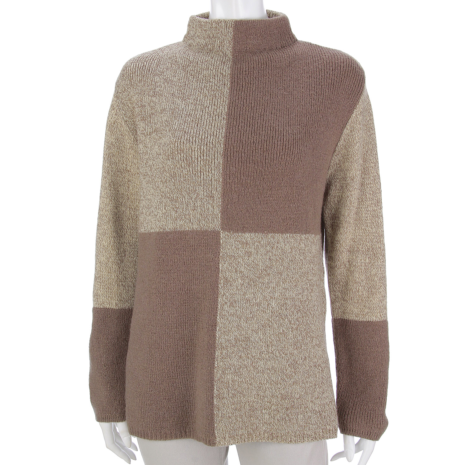 LAPIS ROUGE アルパカ混配色セーター - 画像3