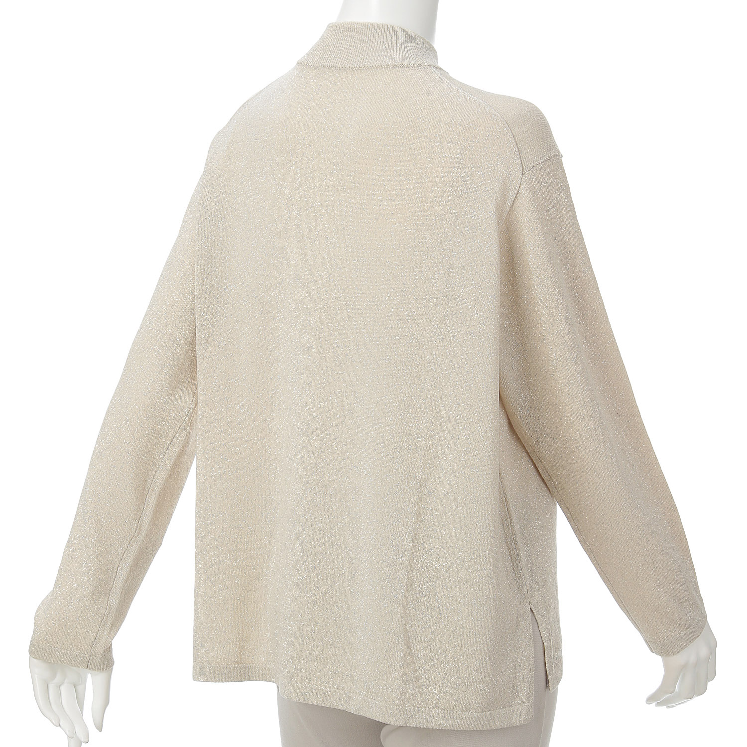 LAPIS ROUGE ラメ混天竺セーター - 画像6