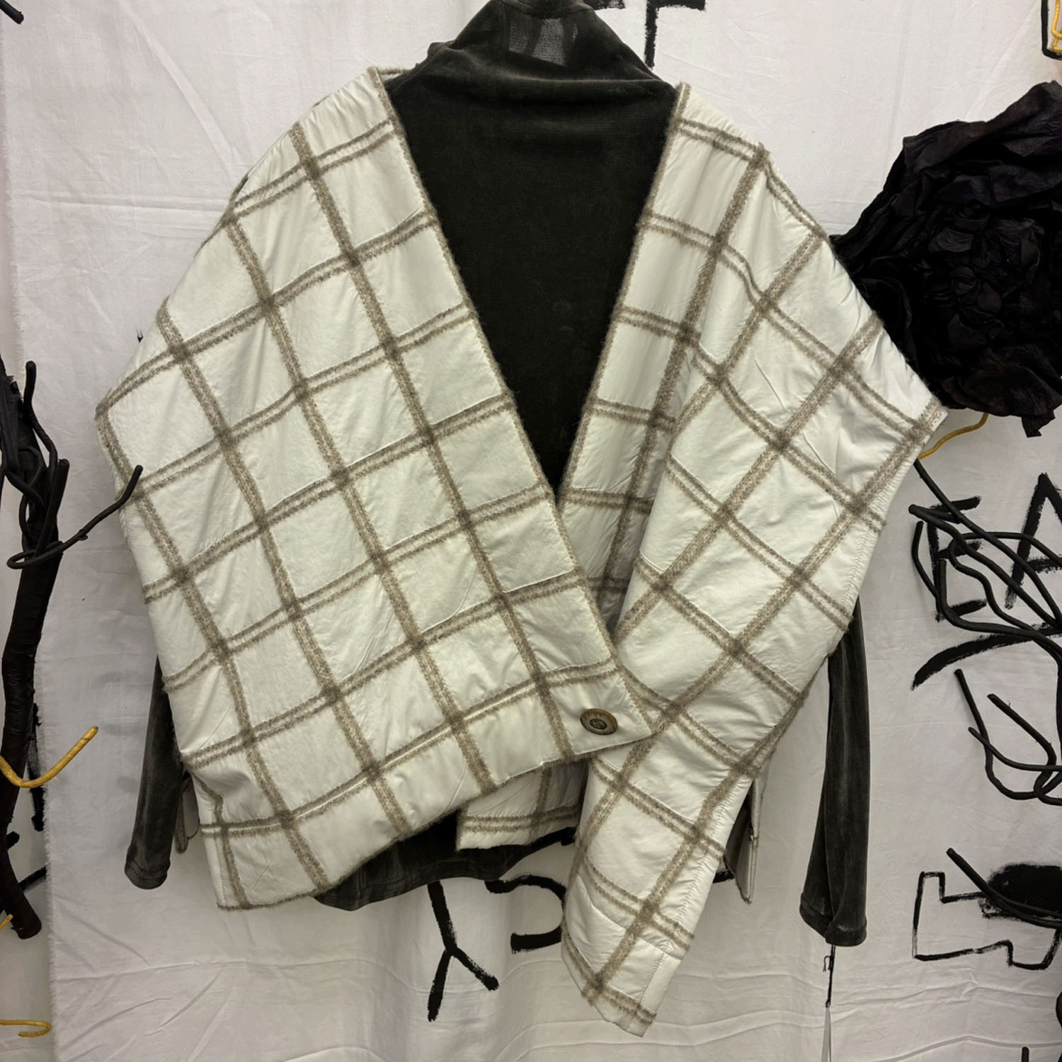 jalanjalan ブロックラインキルティングベスト - 画像11