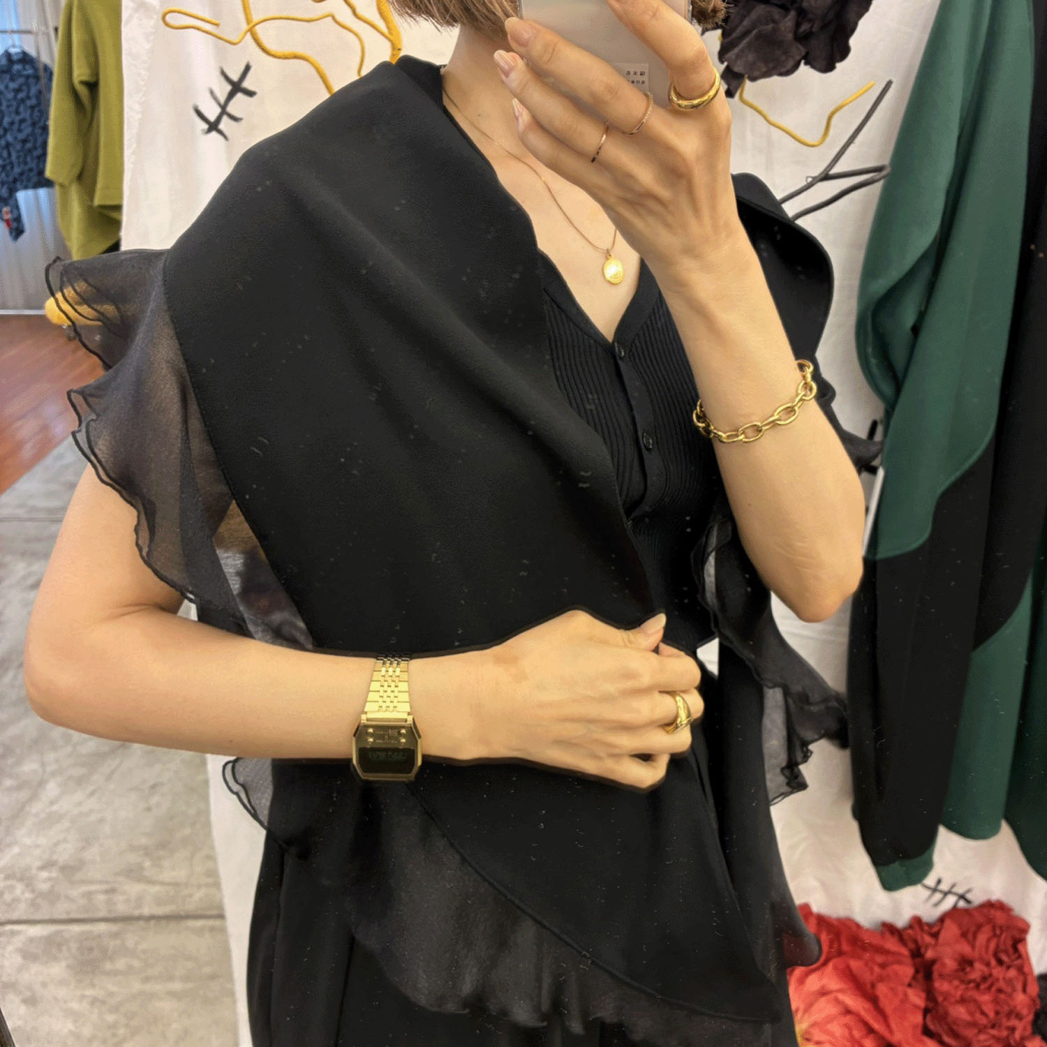 jalanjalan オーガンポンテスカーフ - 画像8