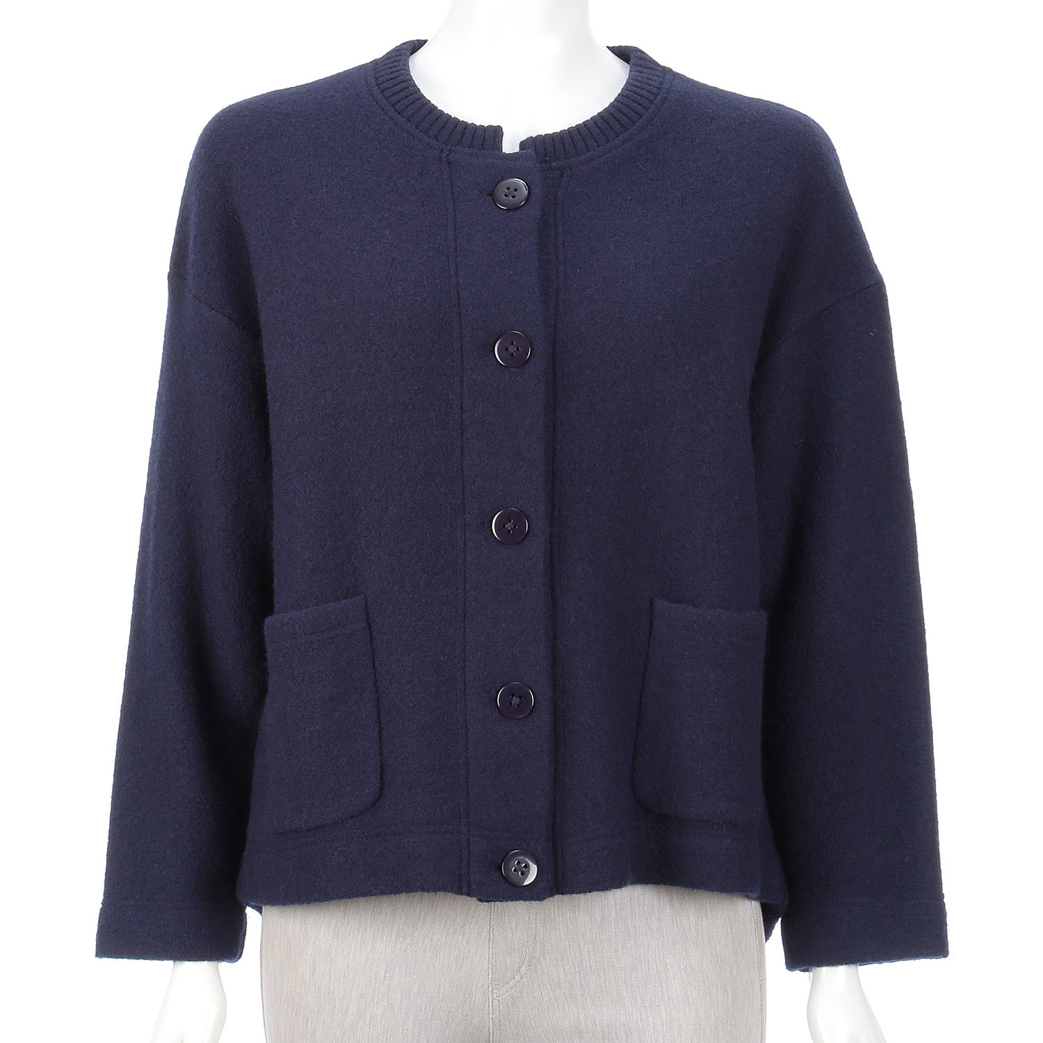 LAPIS ROUGE ウール100％圧縮ニットジャケット - 画像8