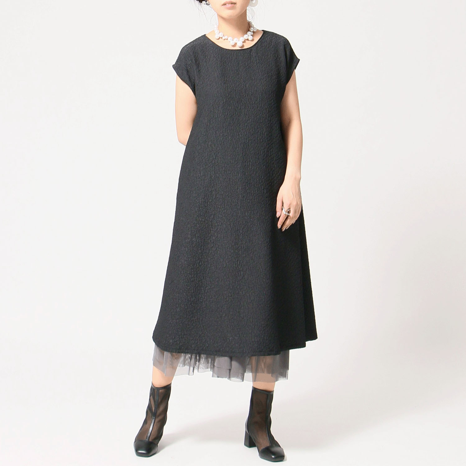 jalan jalan 風通ジャカードワンピース - 画像5