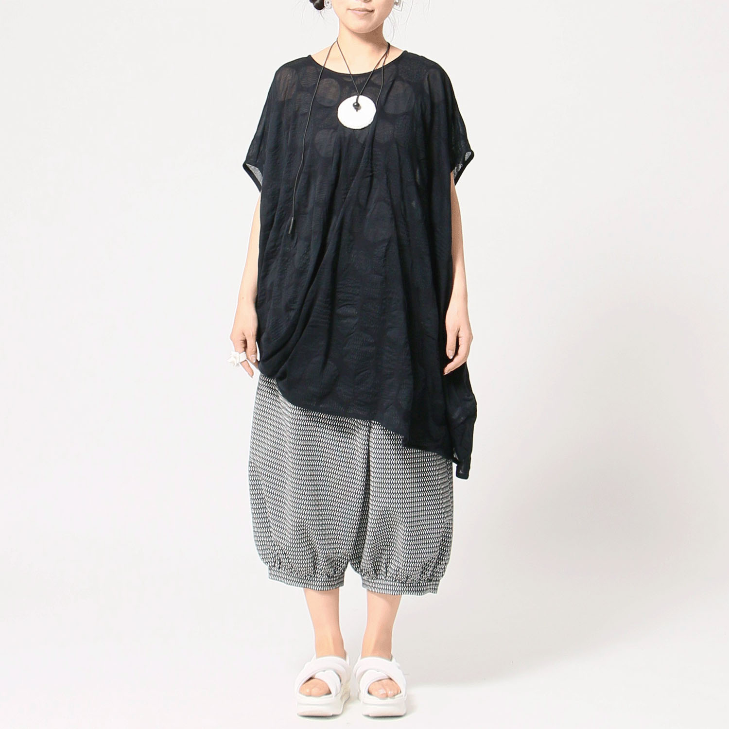 jalan jalan リップル天竺ブラウス - 画像9