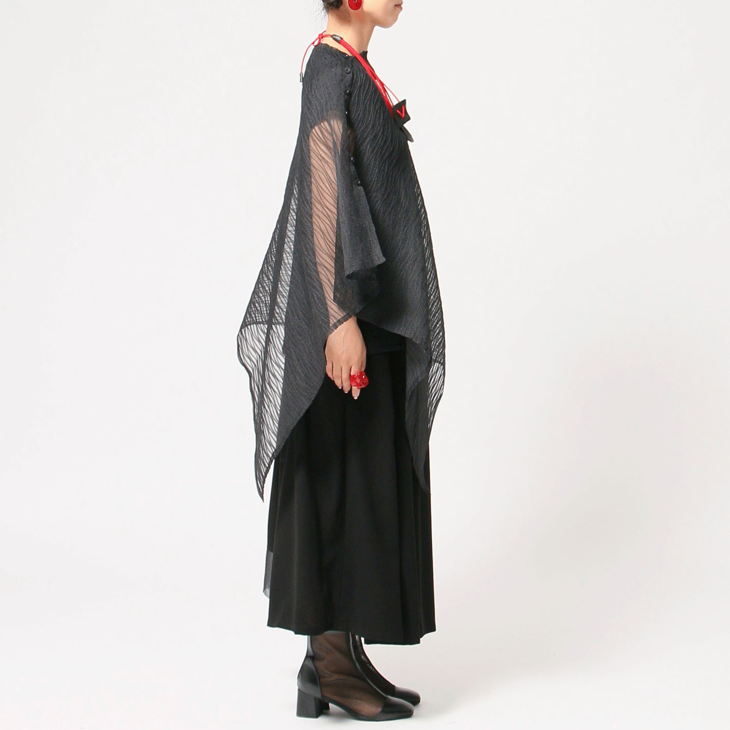 jalan jalan KUROオーガンジーブラウス - 画像6