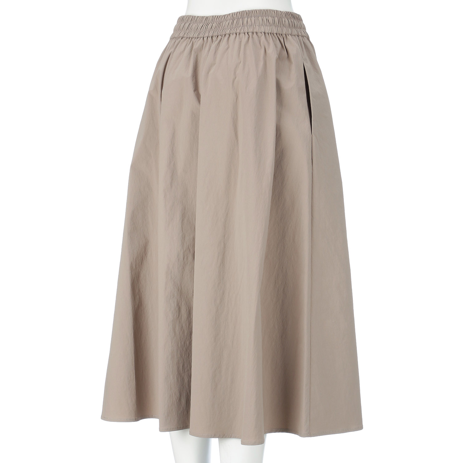 LAPIS ROUGE ウエストドロストフレアースカート - 画像4