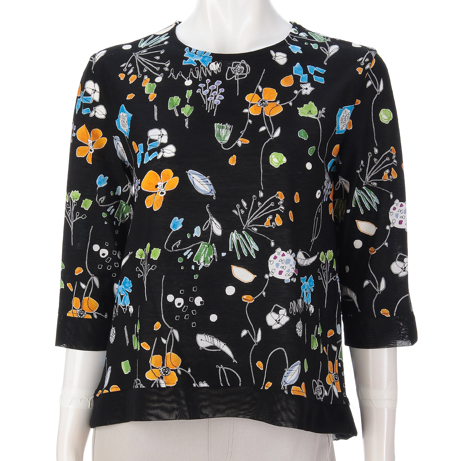 LAPIS ROUGE チュール切替イラスト柄プルオーバー - 画像3