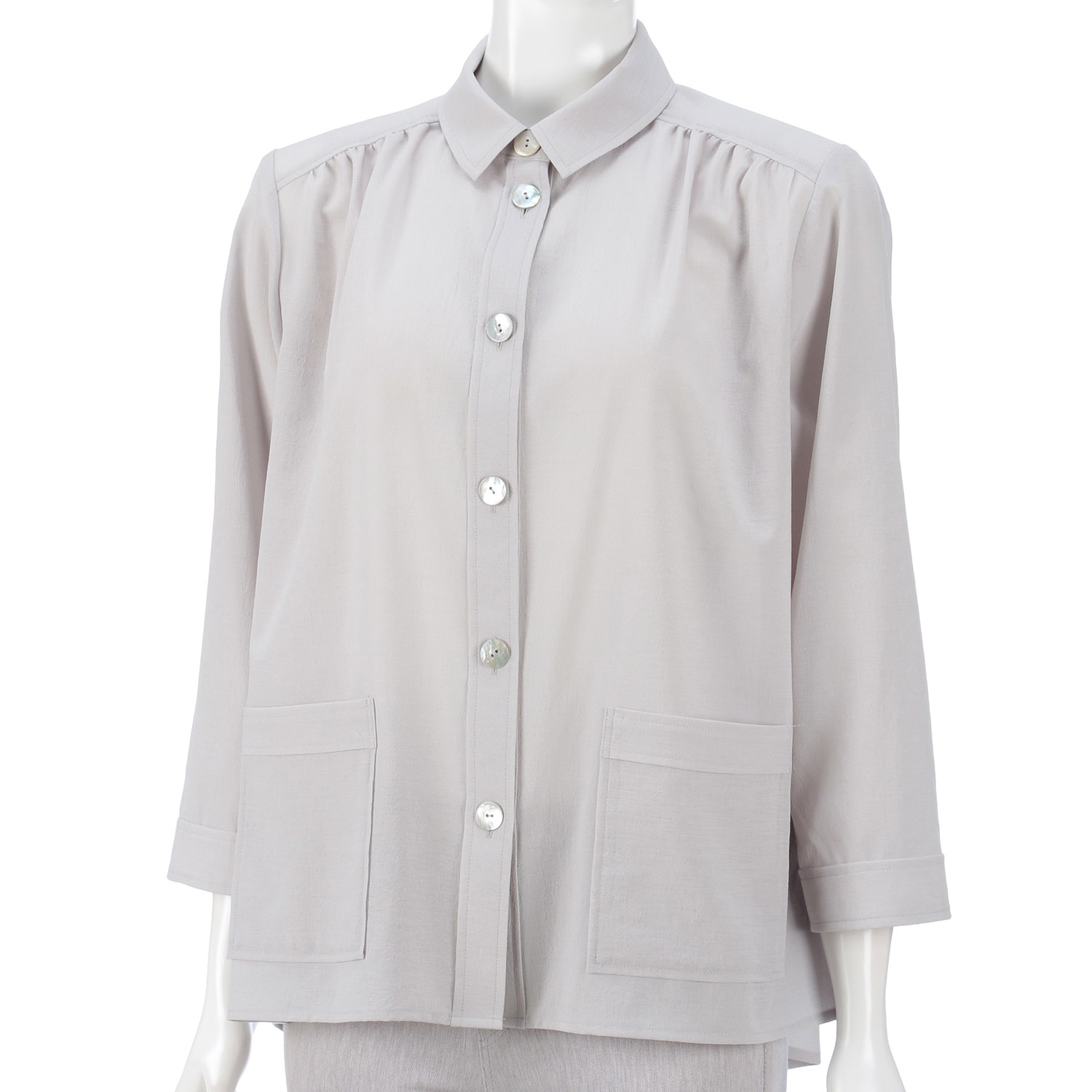 LAPIS ROUGE リネン風合いジャケット - 画像2