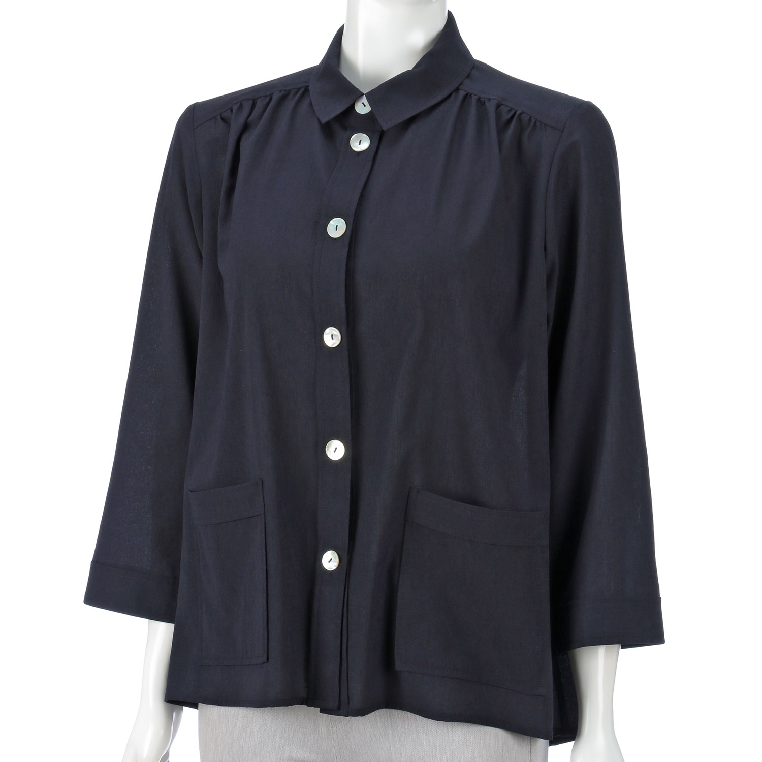 LAPIS ROUGE リネン風合いジャケット - 画像6