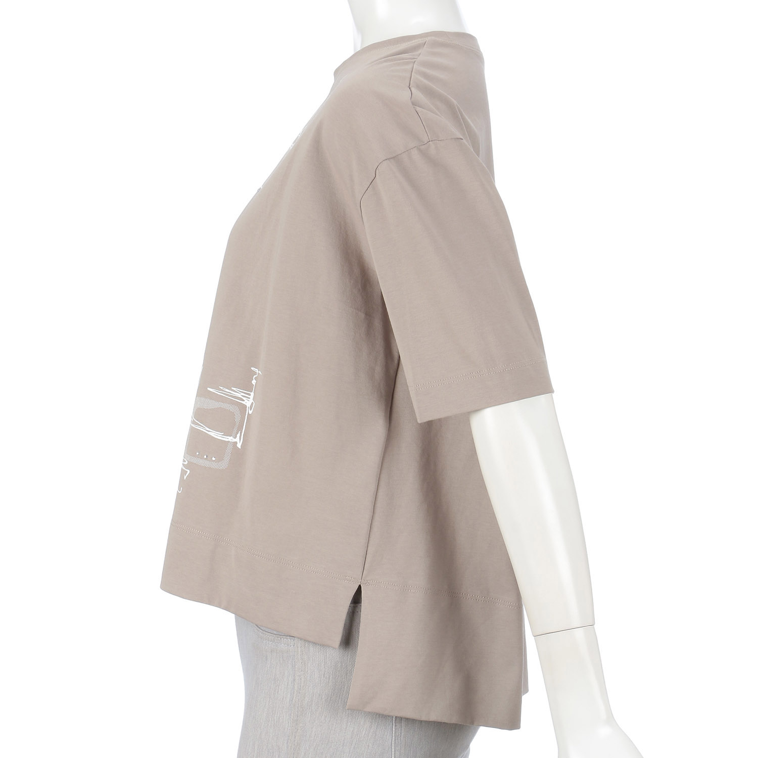 LAPIS ROUGE 幾何柄二次加工プルオーバー - 画像5