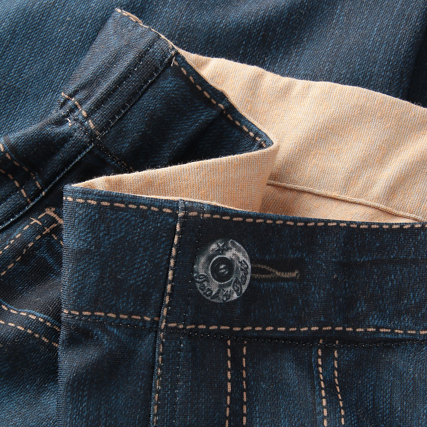 セラビ リバーシブル転写ブーツカットパンツ - 画像8