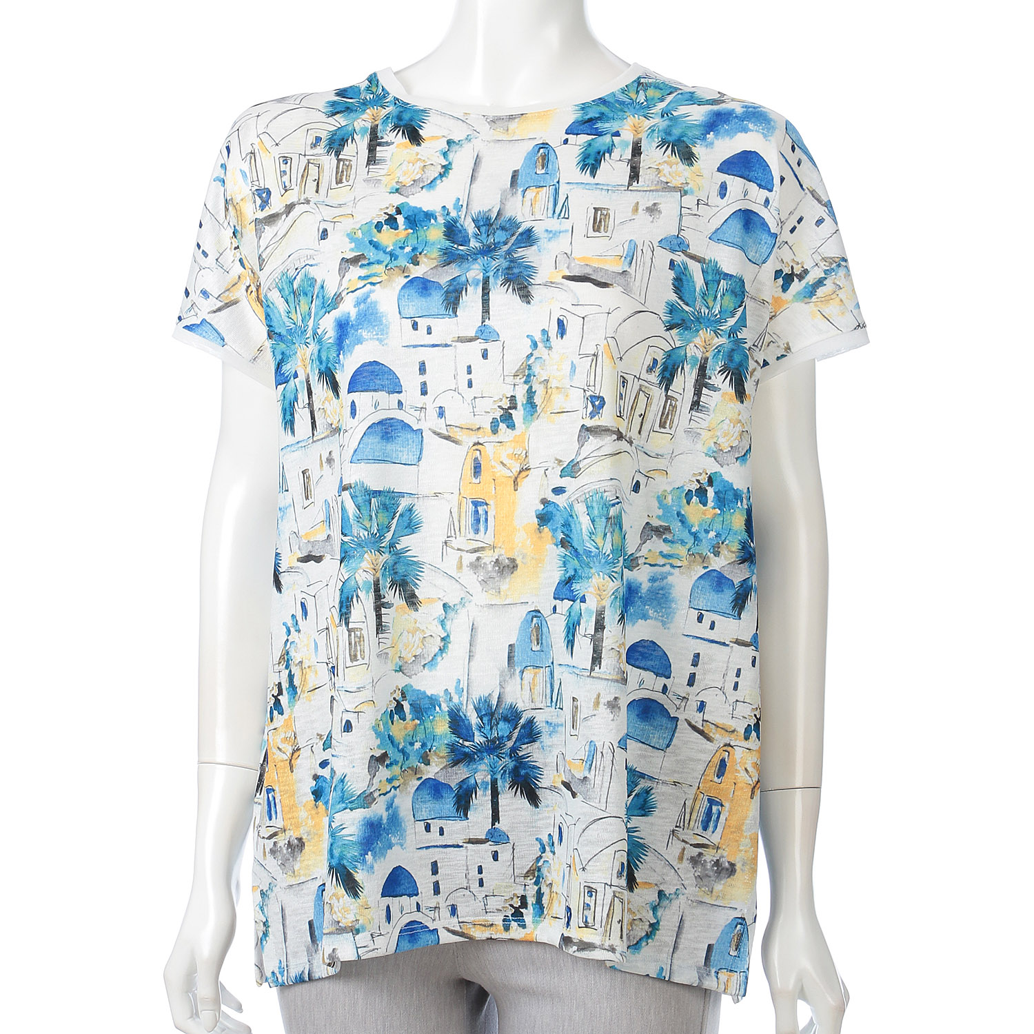 LAPIS ROUGE 転写プリントプルオーバー