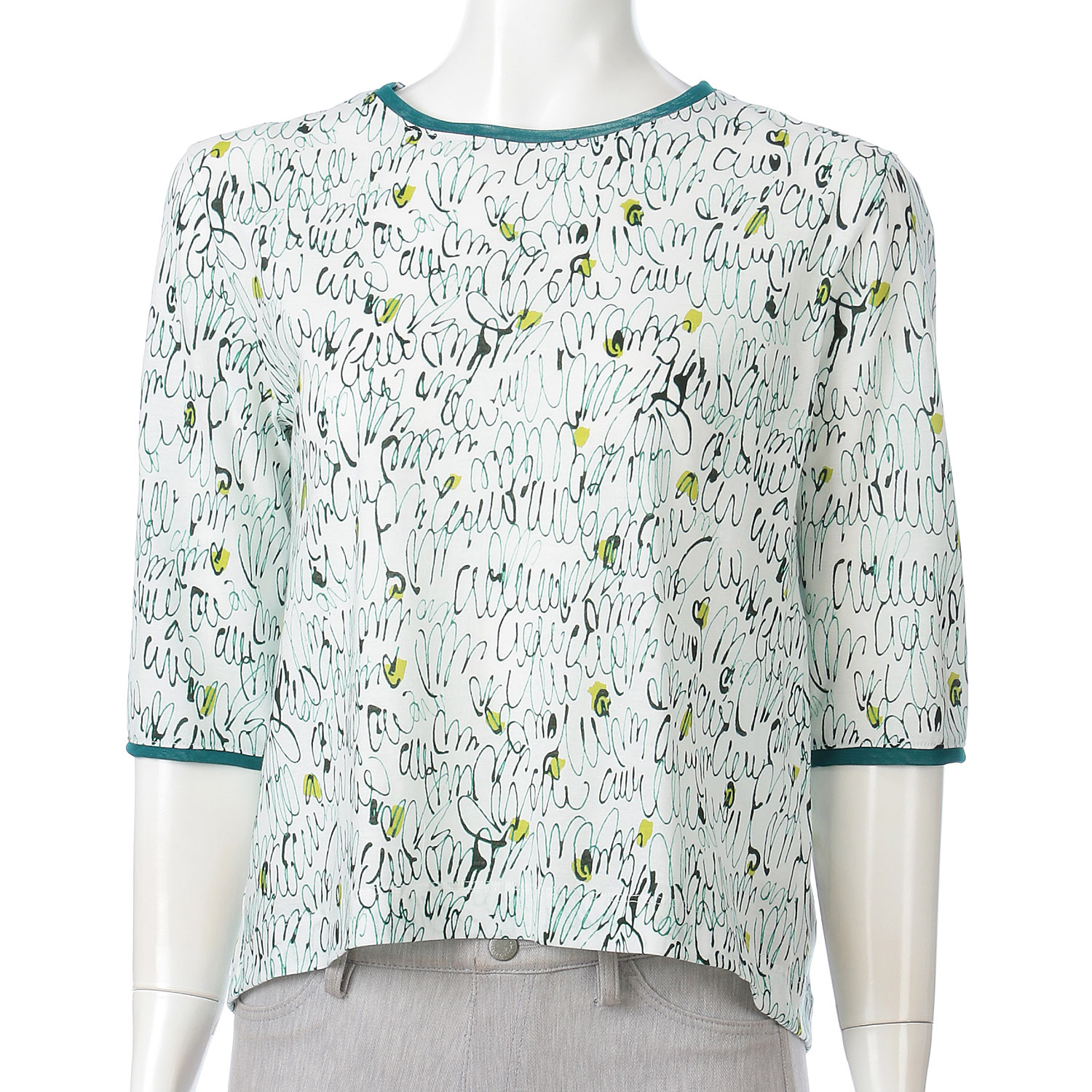 LAPIS ROUGE ラインプリントプルオーバー